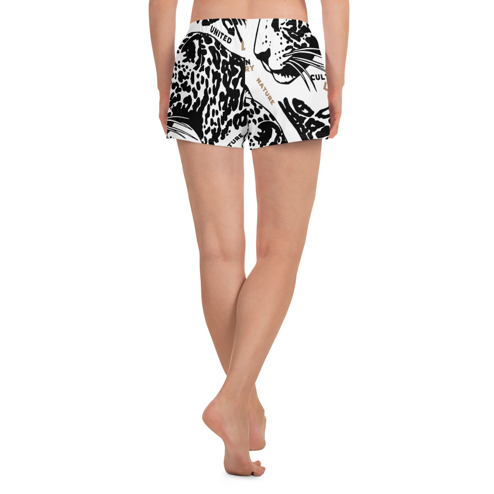 Women's All-Over Print Athletic Stretch Shorts - Cultural Slow Fashion - Image 4