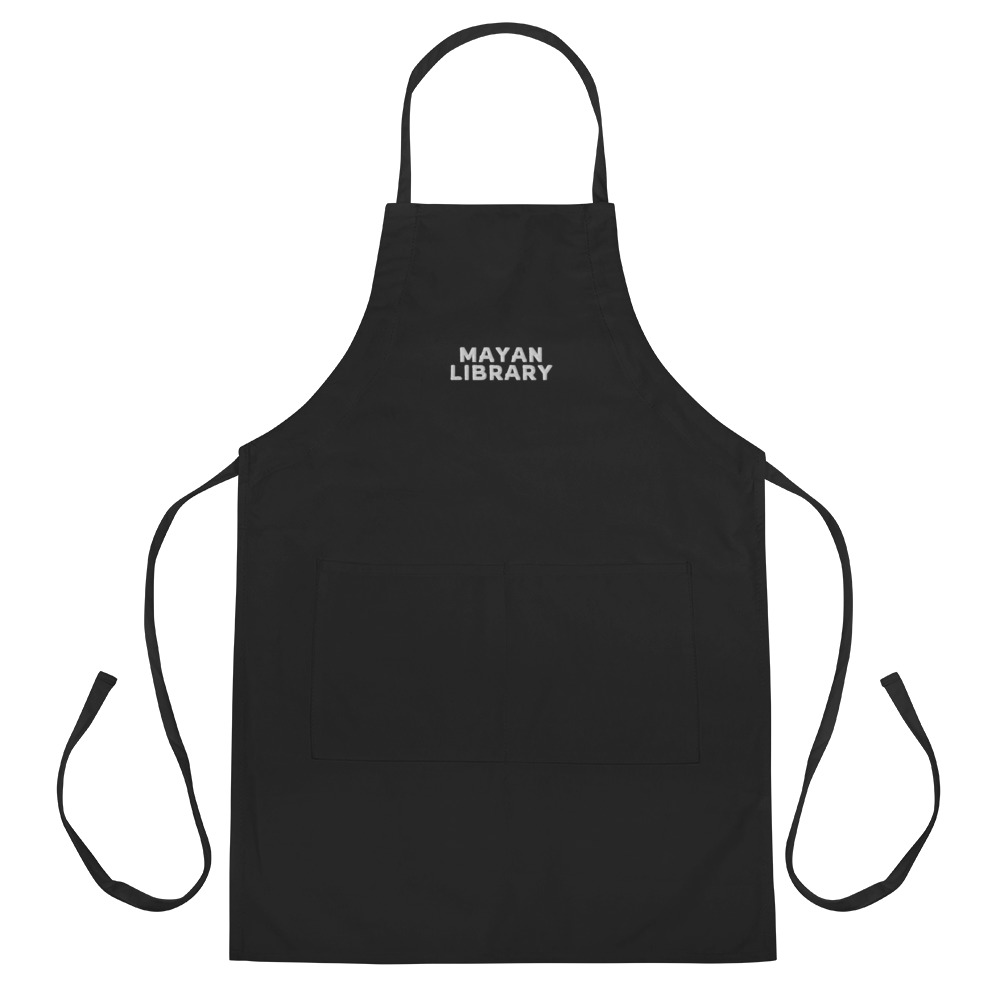 Black Kitchen Apron Embroidered - Unisex