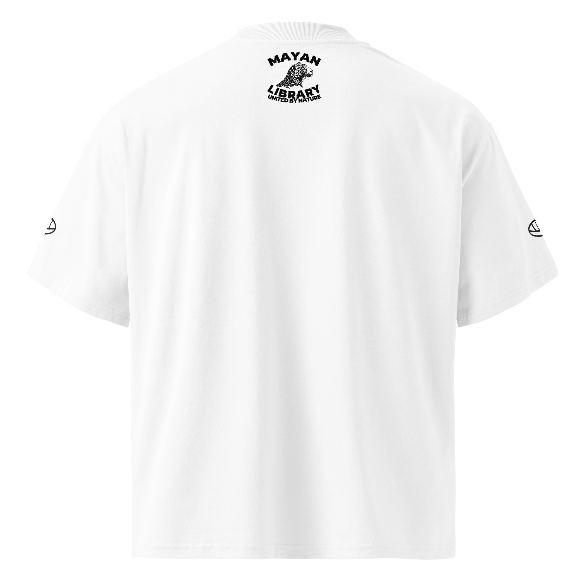 T-Shirt Embroidery Oversized High Neck Unisex - Cultural Slow Fashion - Image 4