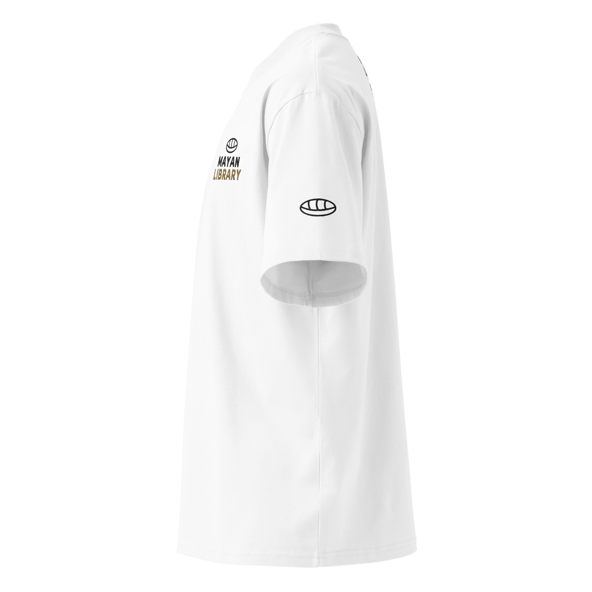 T-Shirt Embroidery Oversized High Neck Unisex - Cultural Slow Fashion - Image 2