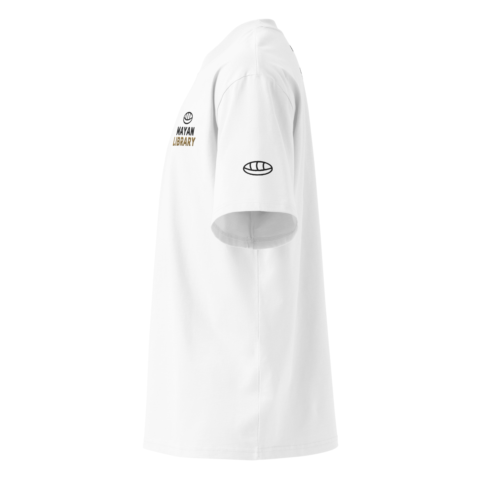 T-Shirt Embroidery Oversized High Neck Unisex - Cultural Slow Fashion - Image 6