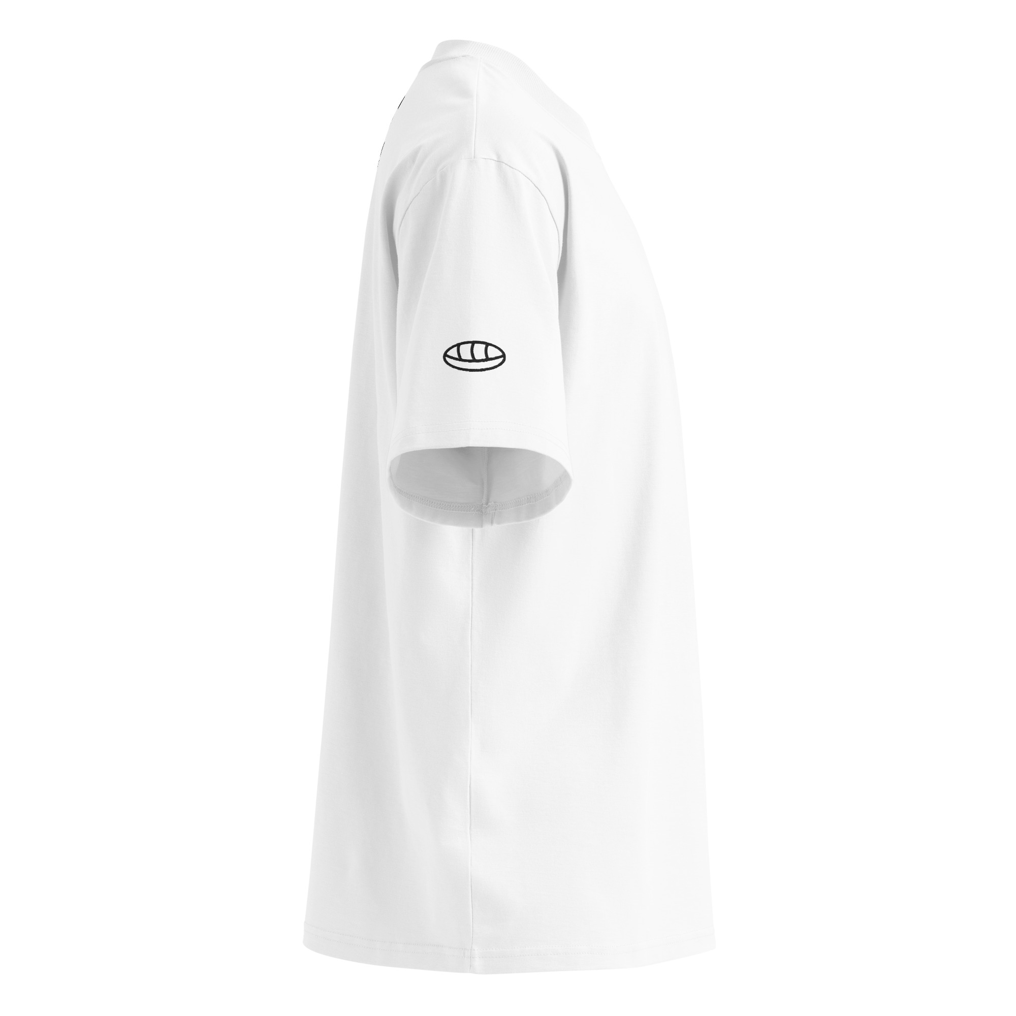 T-Shirt Embroidery Oversized High Neck Unisex - Cultural Slow Fashion - Image 5