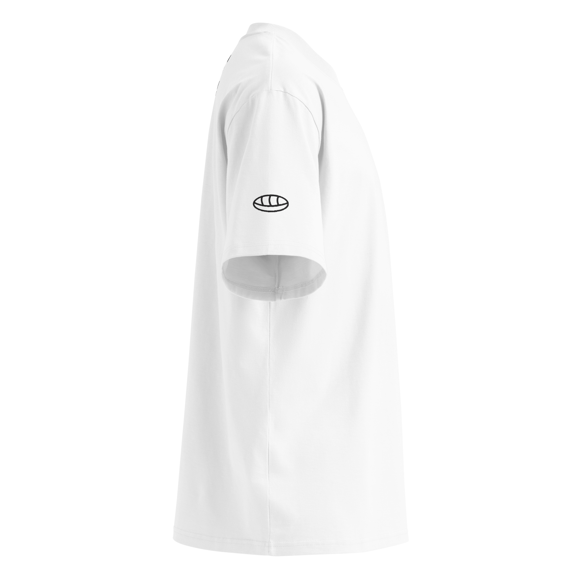 T-Shirt Embroidery Oversized High Neck Unisex - Cultural Slow Fashion - Image 9