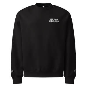 Sweatshirt Embroidery Black Oversized Unisex - Cultural Slow Fashion